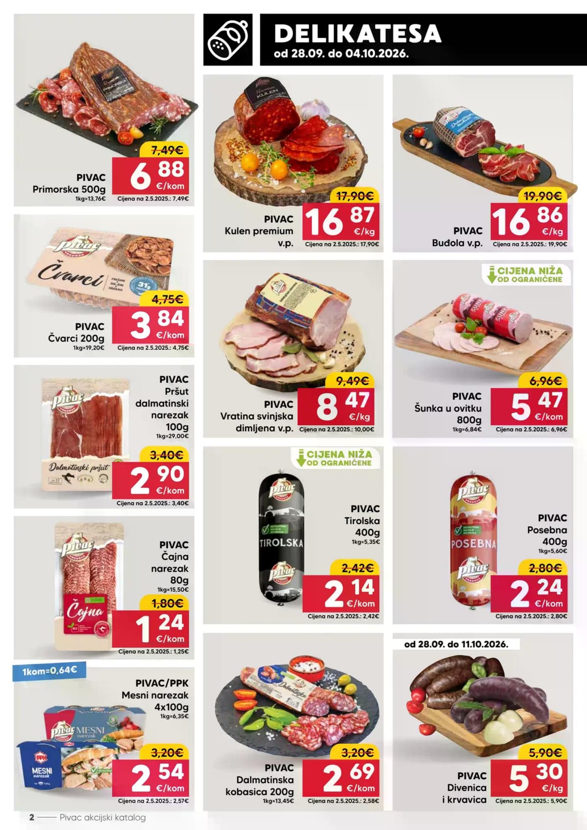 Stranica 2. Pivac kataloga - Tjedna Akcija od 28.09.2026.