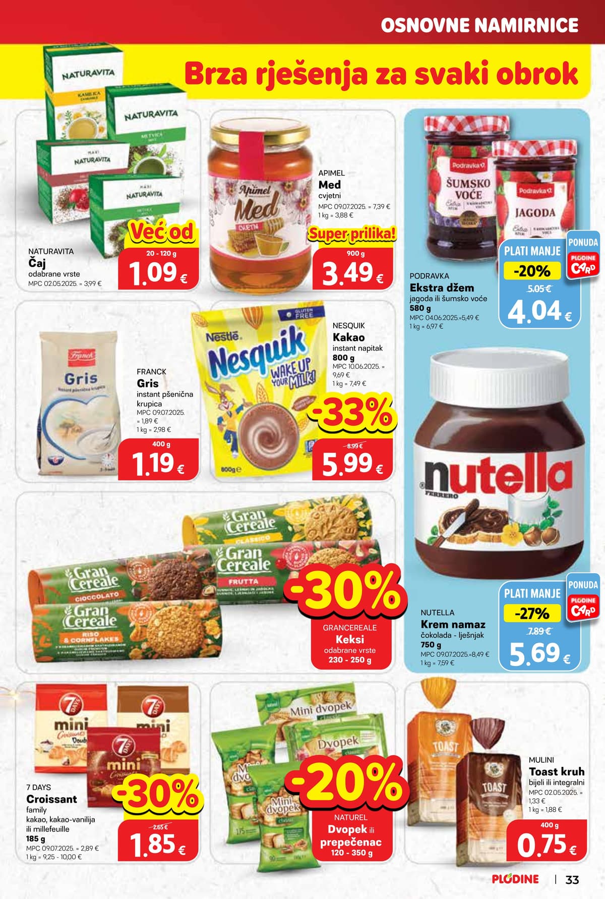 Stranica 33. Plodine kataloga - Akcijska ponuda