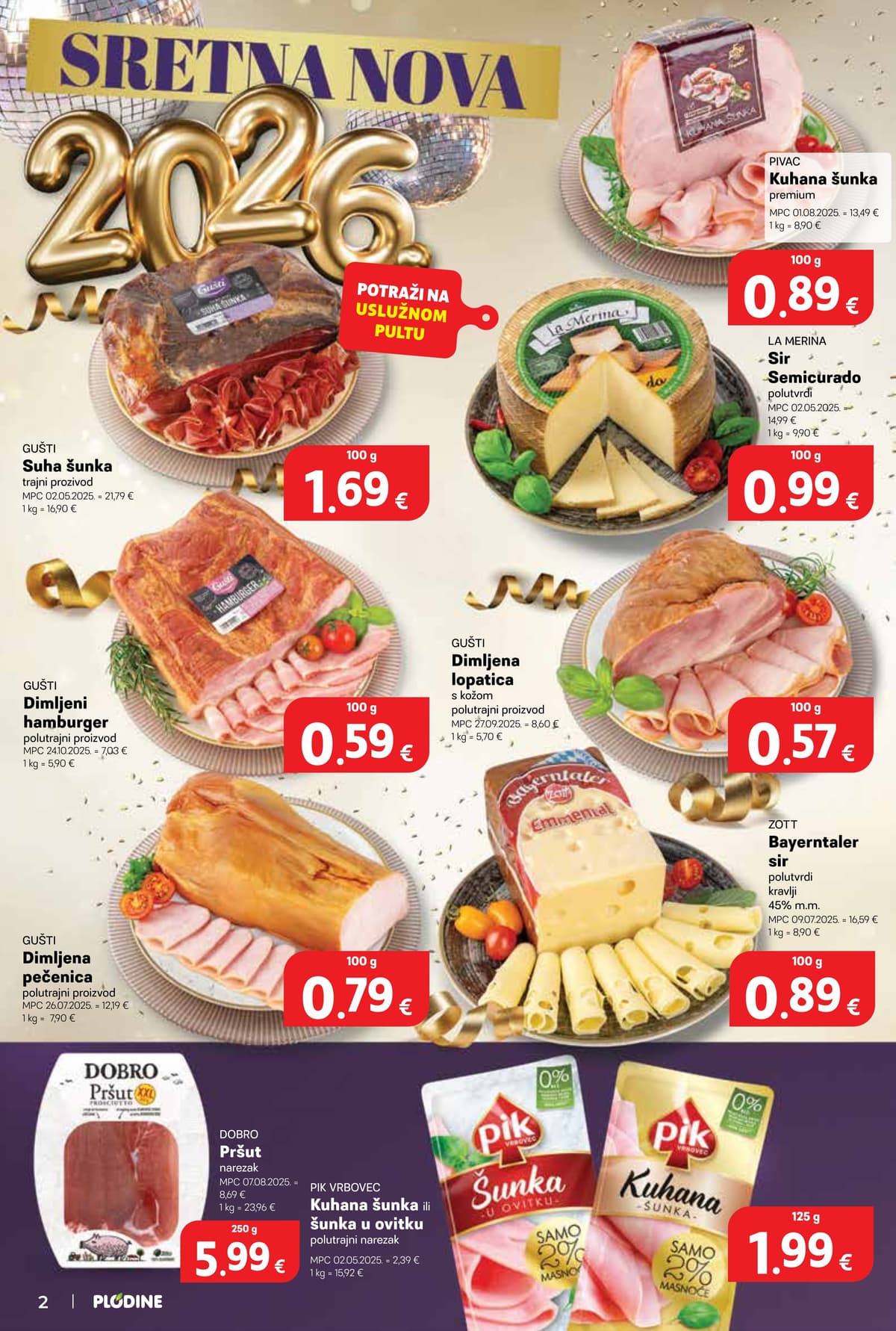Stranica 2. Plodine kataloga - Prehrambeni proizvodi