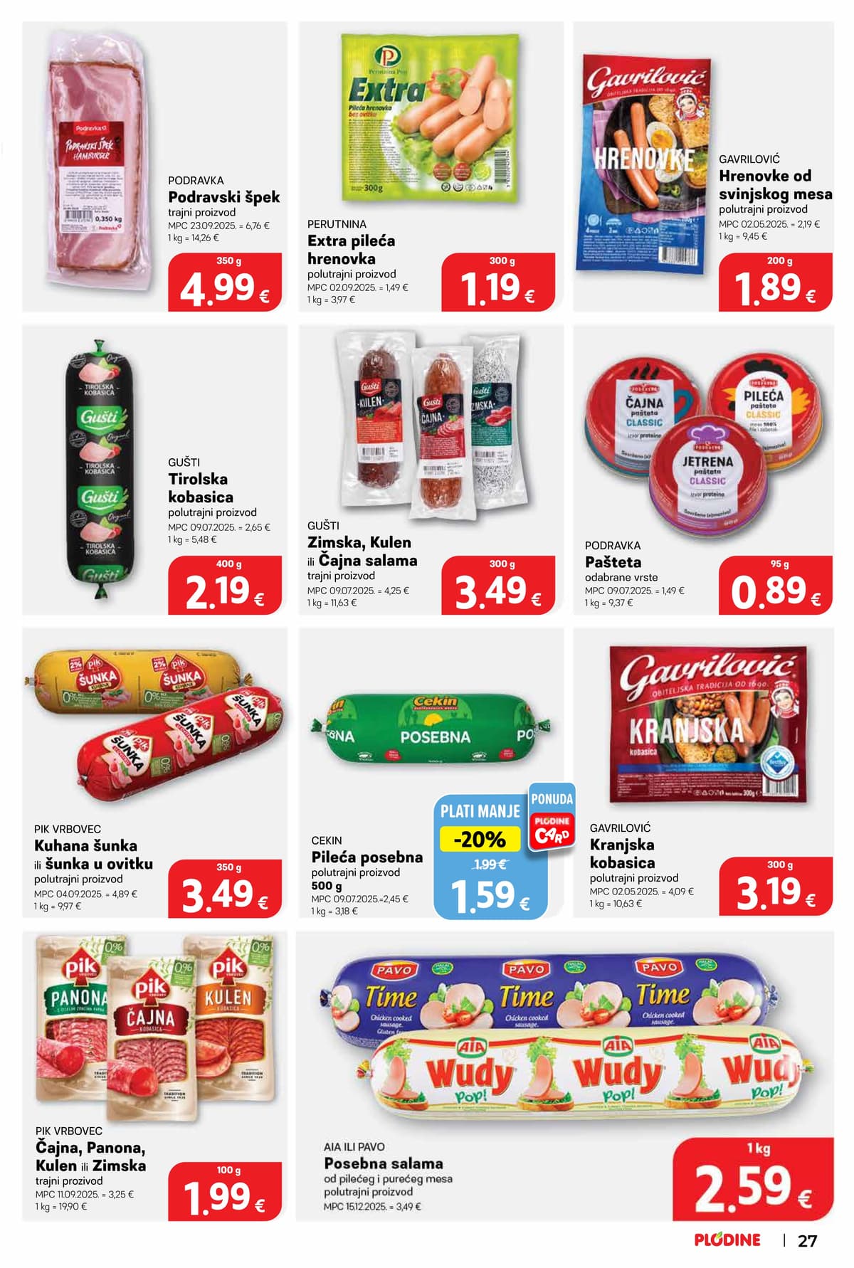Stranica 27. Plodine kataloga - Tjedna Akcija od 19.04.2026.