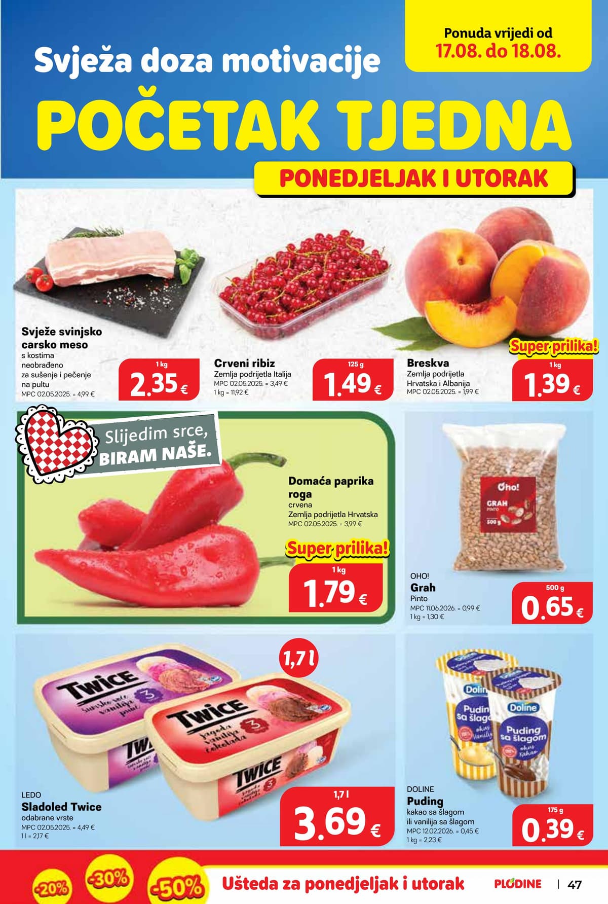 Stranica 47. Plodine kataloga - Tjedna Akcija od 12.08.2026.