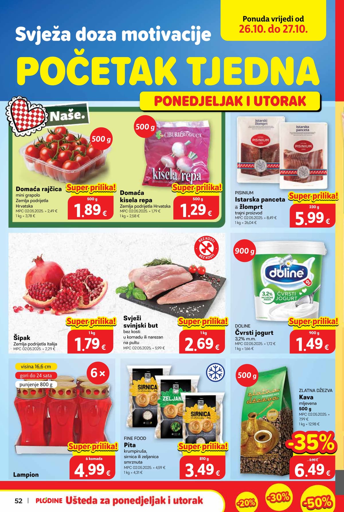 Stranica 52. Plodine kataloga - Tjedna Akcija od 18.10.2026.