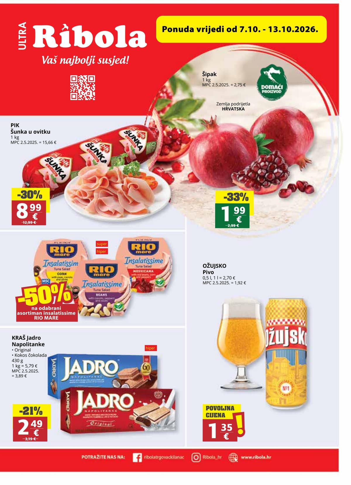 Stranica 1. Ribola kataloga - Tjedna Akcija od 16.10.2026.
