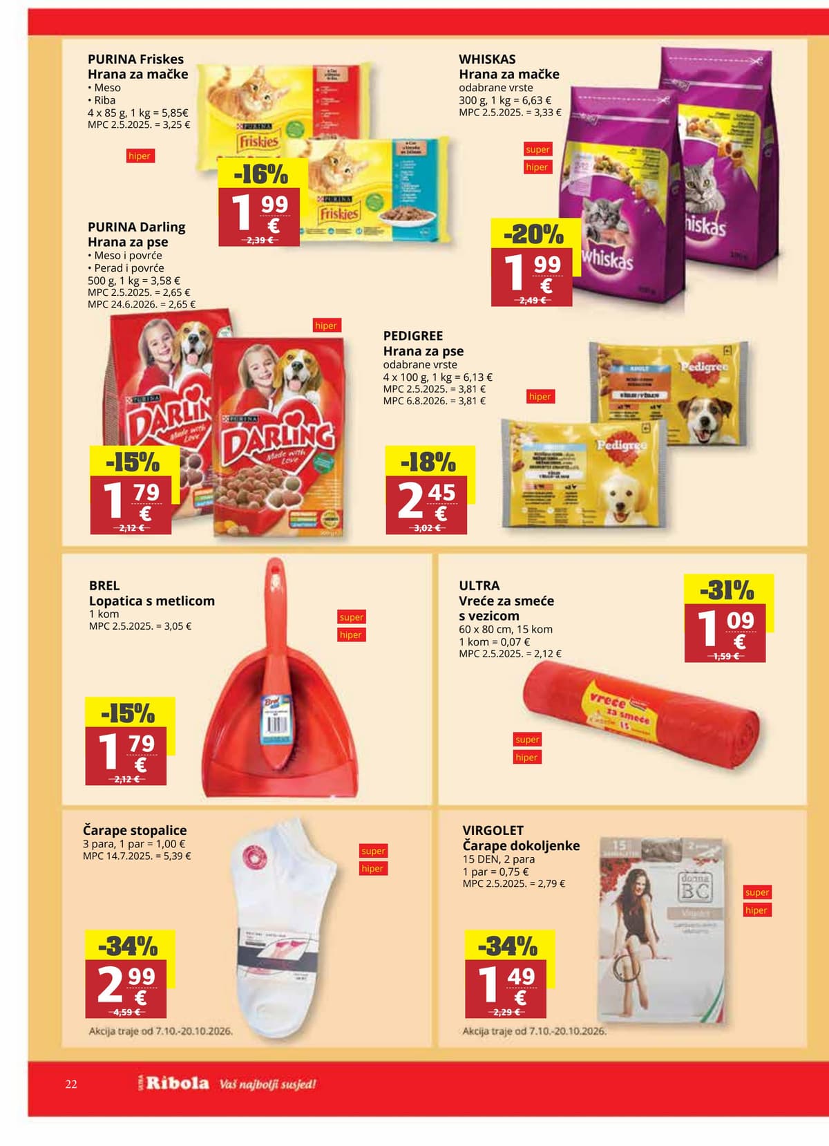 Stranica 22. Ribola kataloga - Tjedna Akcija od 16.10.2026.