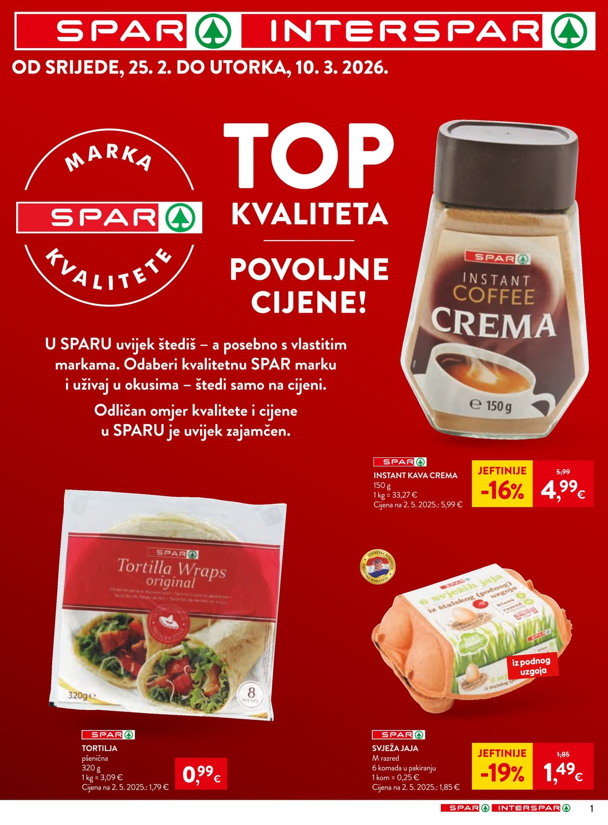 Stranica 1. Spar kataloga - Megabon Marka Kvalitete od 27.02.2026.