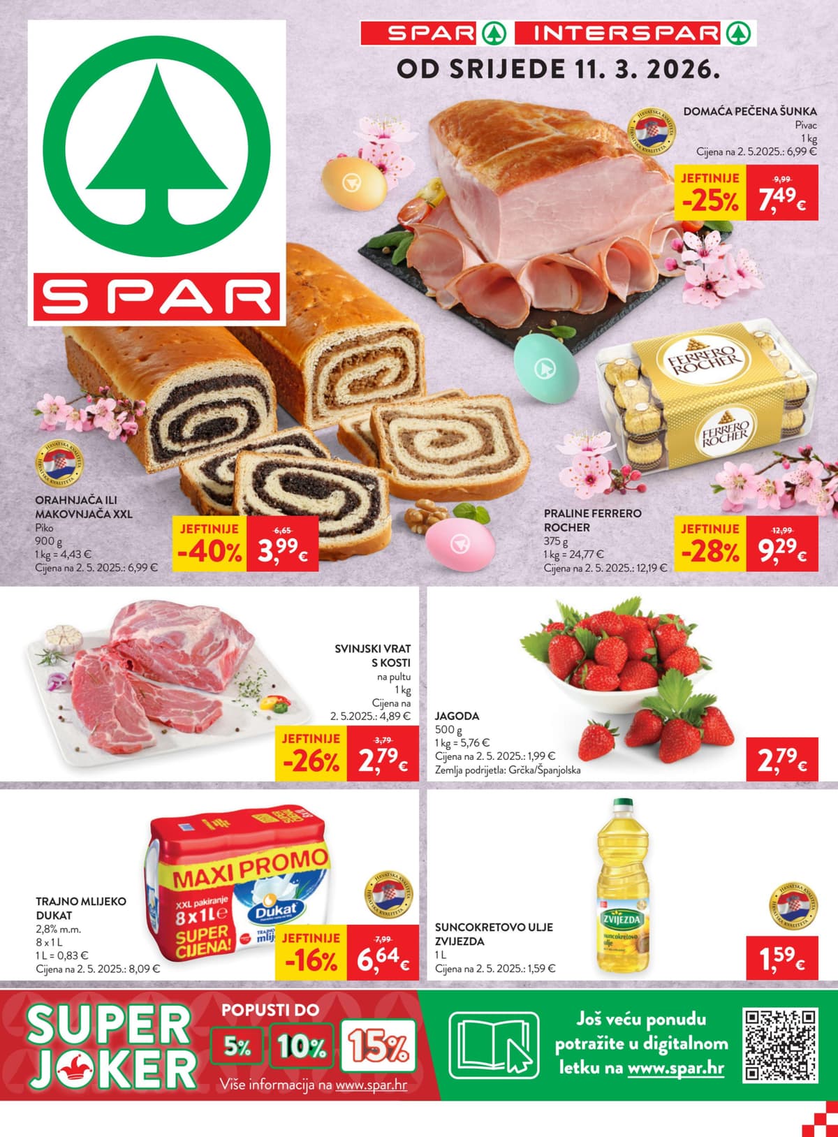 Stranica 1. Spar kataloga - Tjedna Akcija od 15.03.2026.