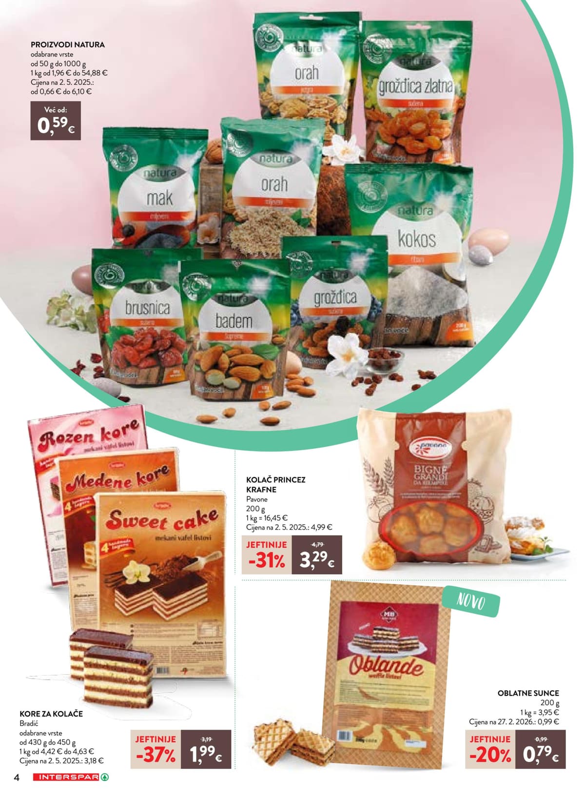 Stranica 4. Interspar kataloga - Vrijeme je za kolače od 15.03.2026.