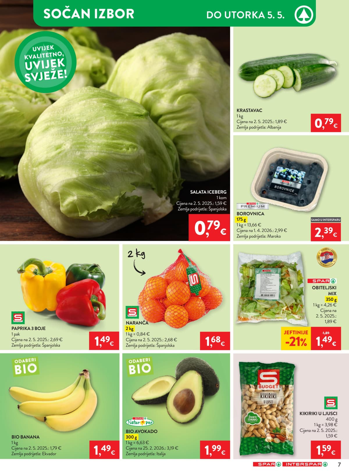 Stranica 7. Spar kataloga - Tjedna Akcija od 26.04.2026.