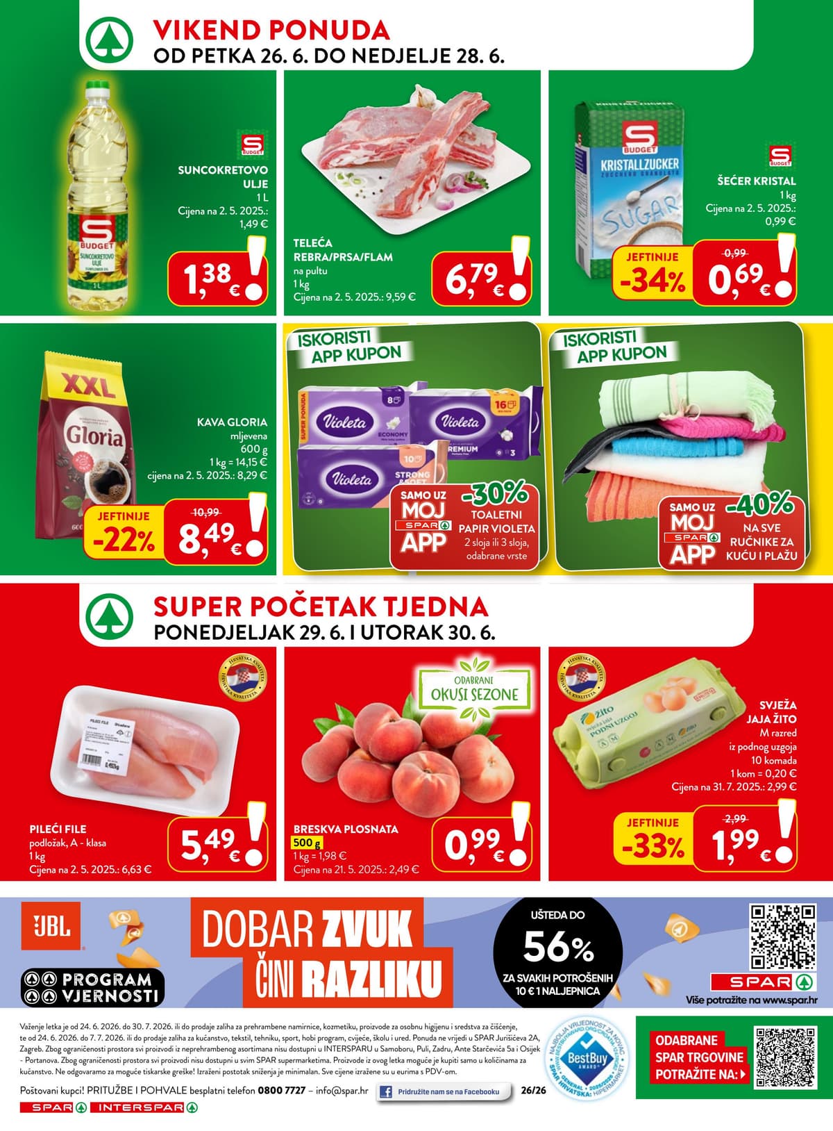 Stranica 36. Spar kataloga - Tjedna Akcija od 20.06.2026