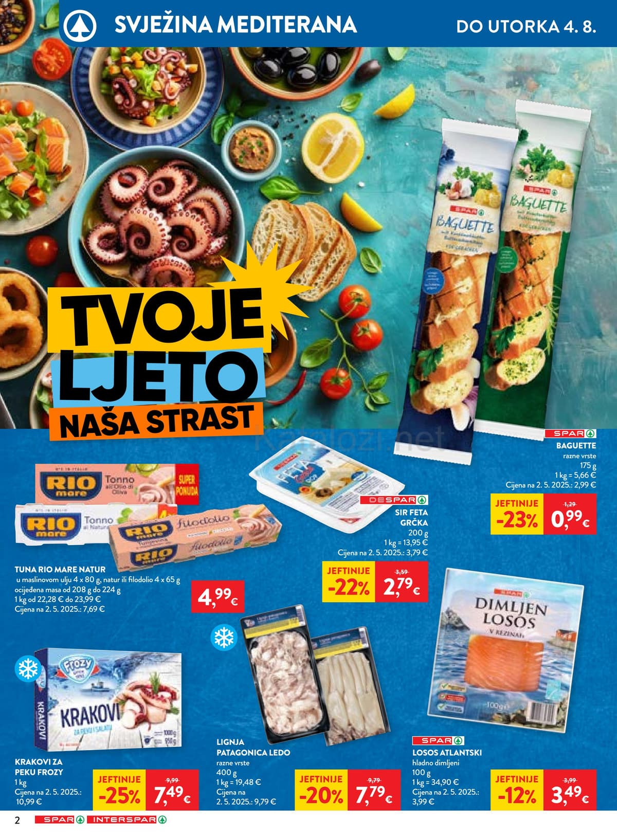 Stranica 2. Spar kataloga - Tjedna Akcija od 25.07.2026.