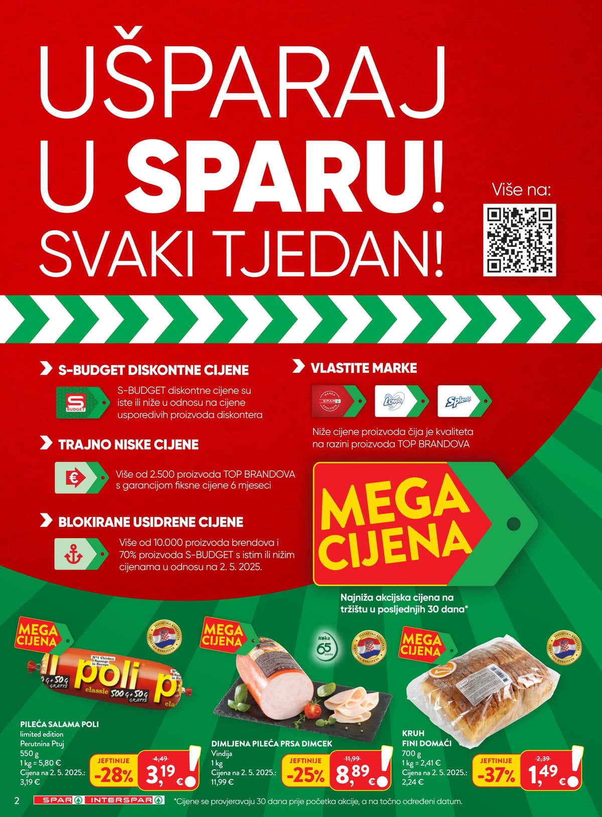 Stranica 2. Spar kataloga - Tjedna Akcija od 17.08.2026.