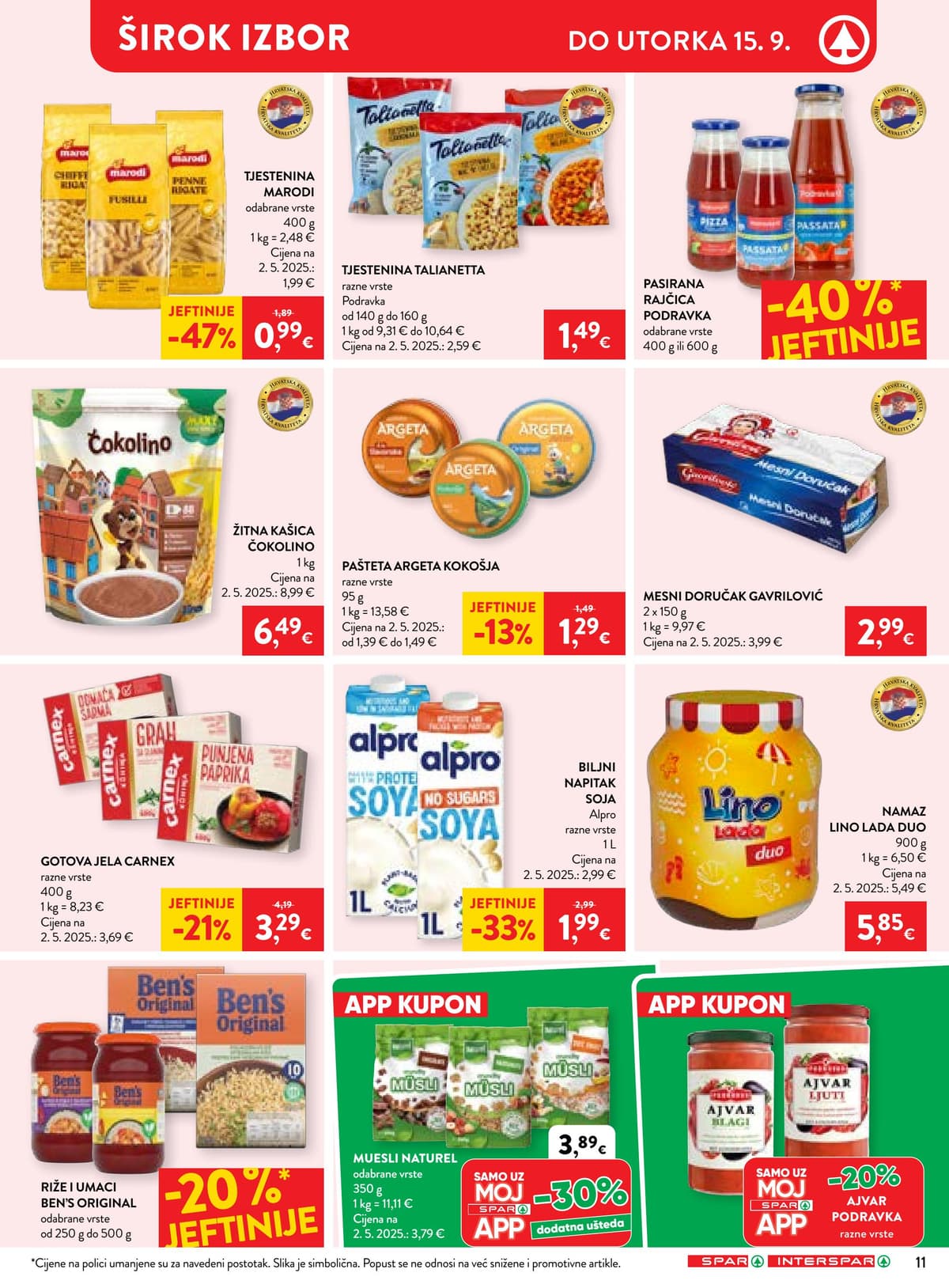 Stranica 16. Spar kataloga - Tjedna Akcija od 04.09.2026.