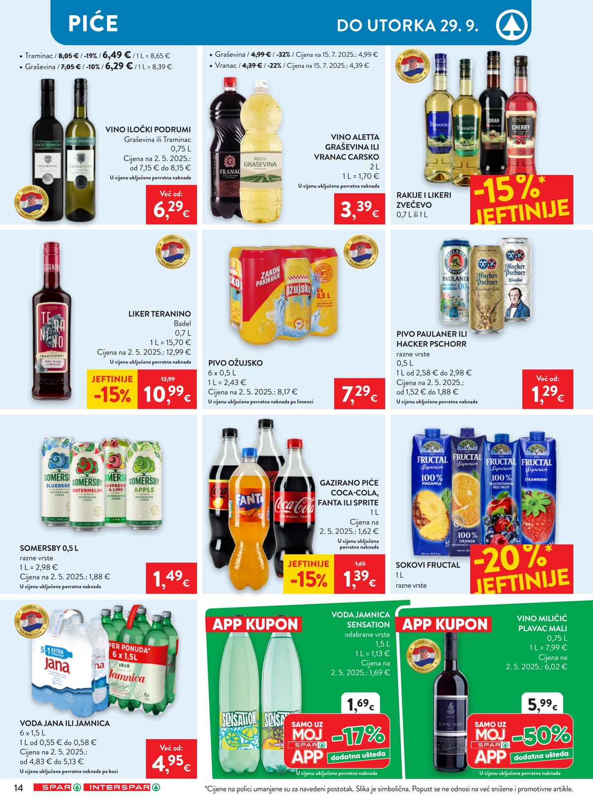 Stranica 22. Spar kataloga - Tjedna Akcija od 20.09.2026.