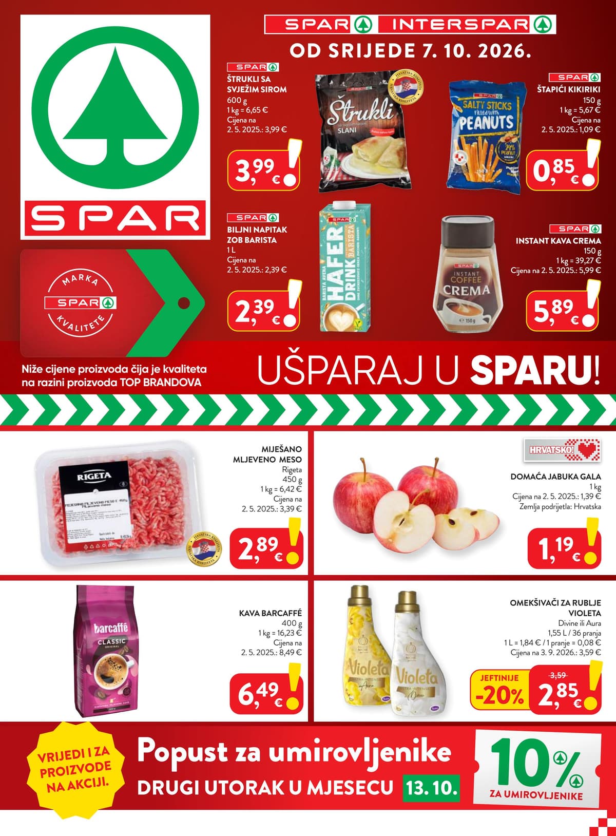 Stranica 1. Spar kataloga - Tjedna Akcija od 16.10.2026.