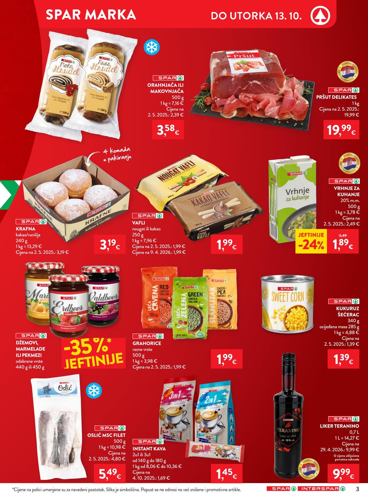 Stranica 3. Spar kataloga - Tjedna Akcija od 16.10.2026.