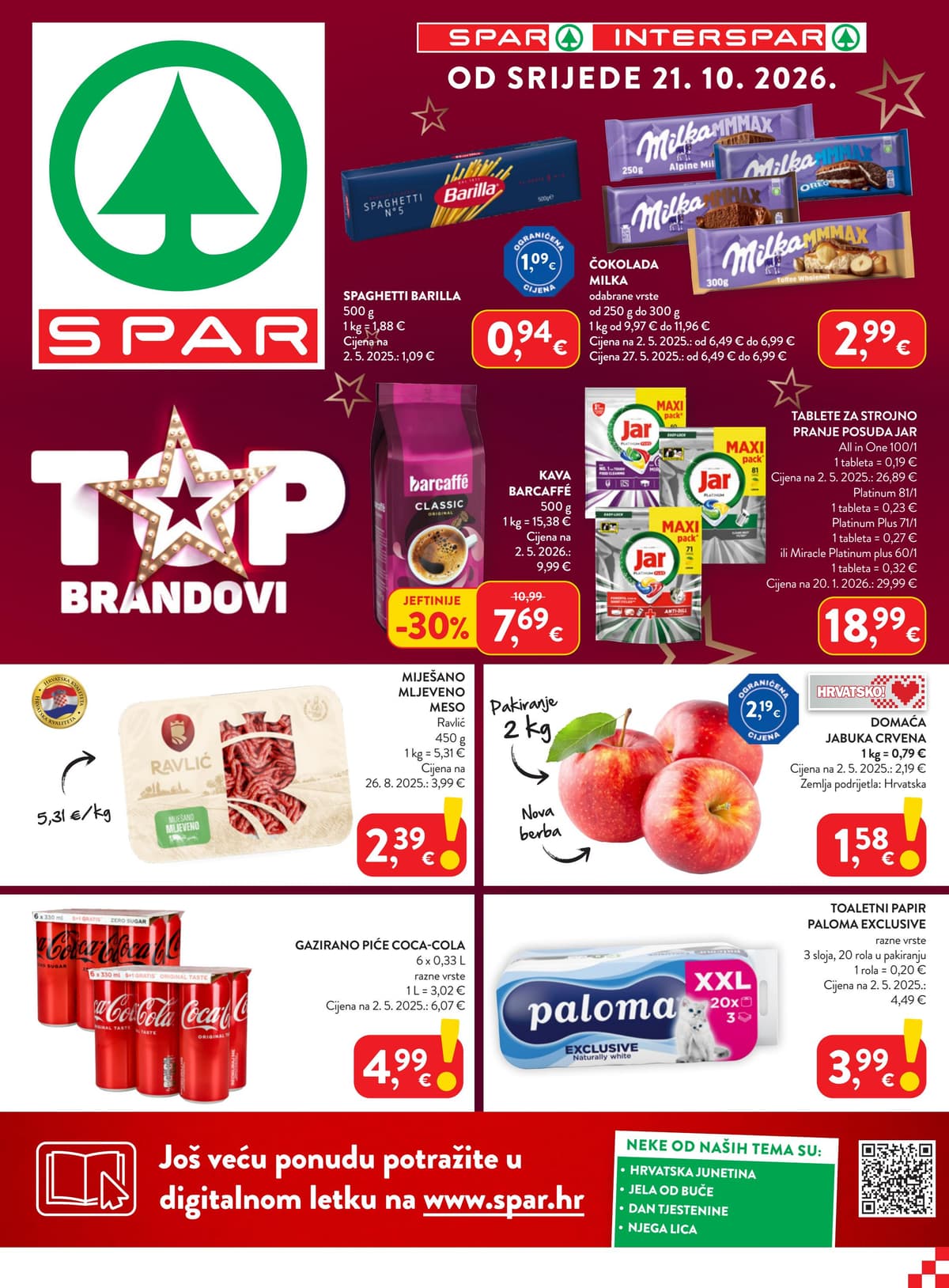 Stranica 1. Spar kataloga - Tjedna Akcija od 17.10.2026.