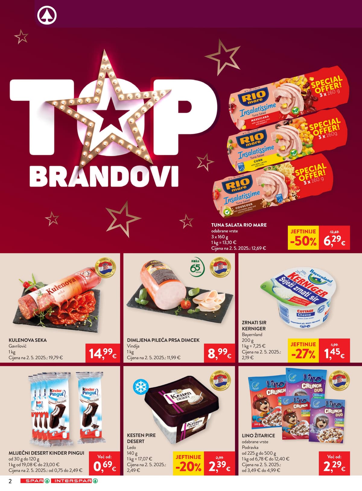 Stranica 2. Spar kataloga - Tjedna Akcija od 17.10.2026.