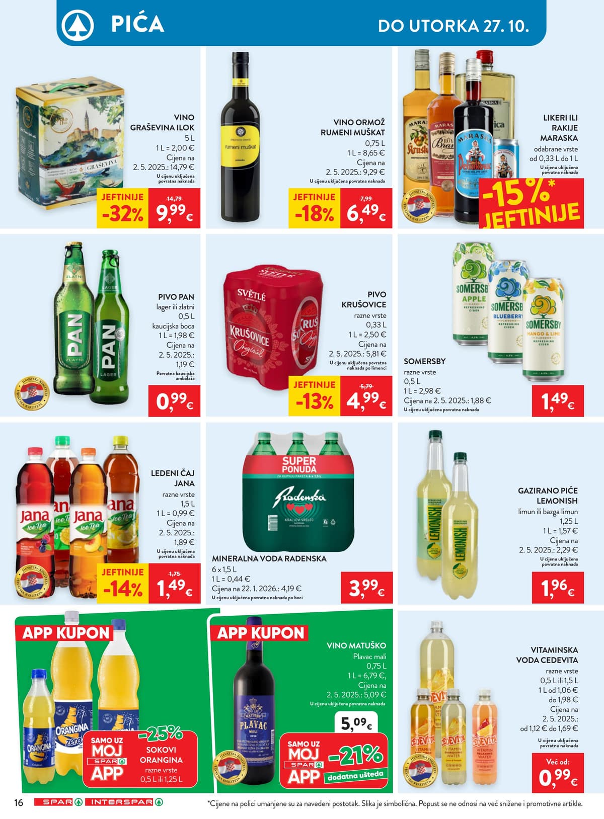 Stranica 29. Spar kataloga - Tjedna Akcija od 17.10.2026.