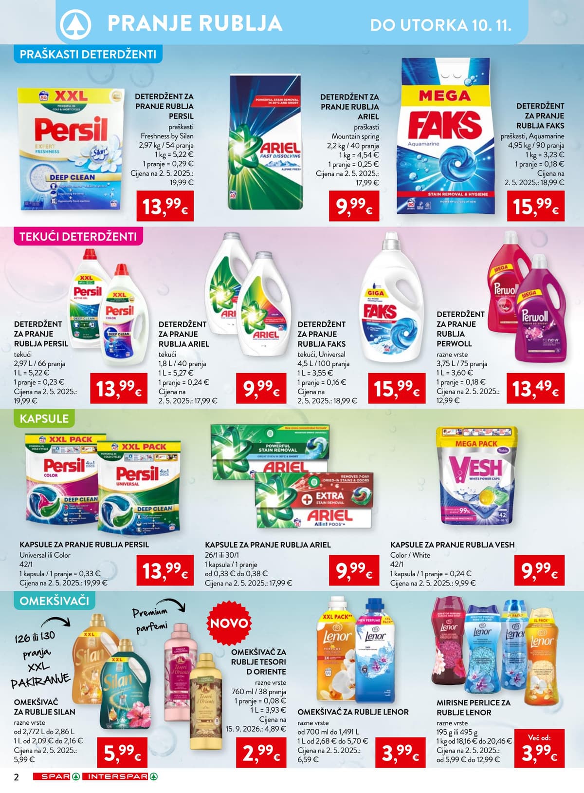 Stranica 2. Spar kataloga - Svježina, njega i sjaj u svakom trenutku od 18.10.2026.