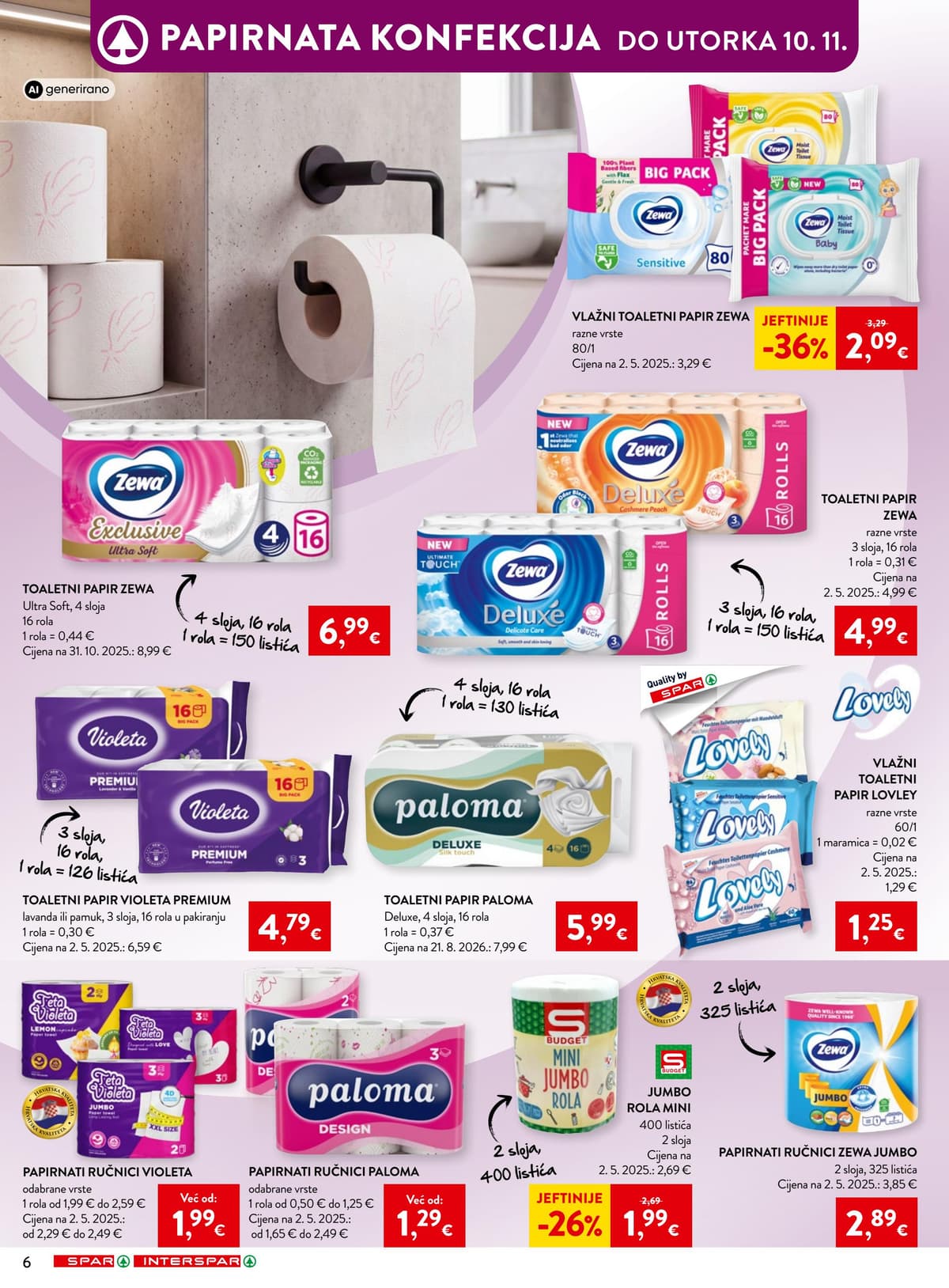 Stranica 6. Spar kataloga - Svježina, njega i sjaj u svakom trenutku od 18.10.2026.