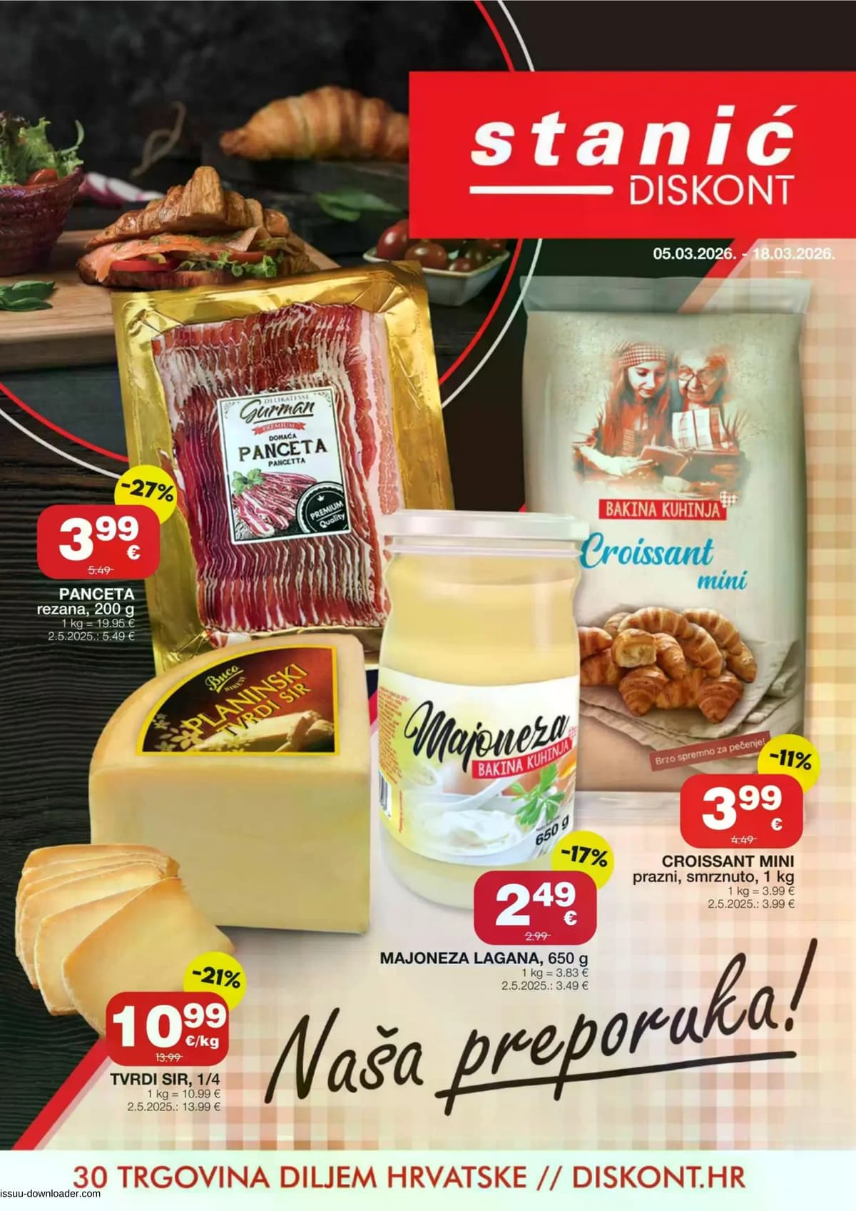 Stranica 1. Stanić Diskont kataloga - Tjedna Akcija od 15.03.2026.