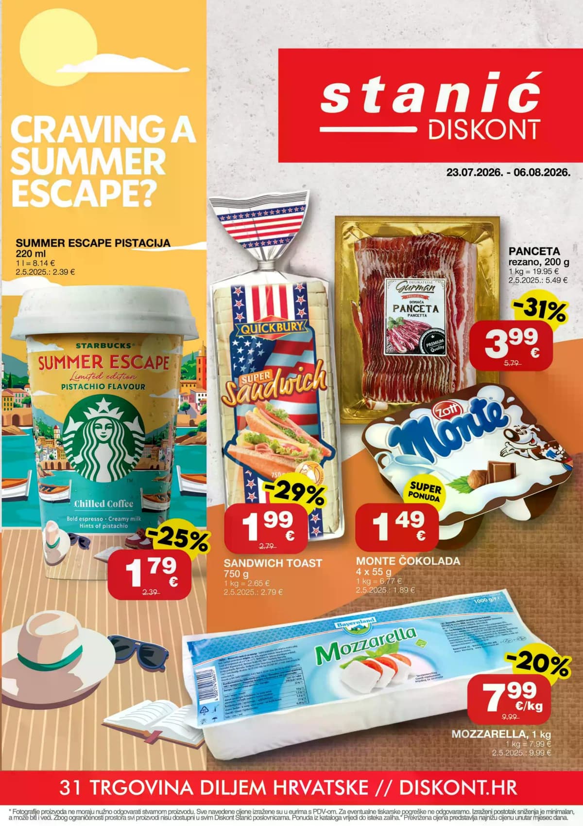 Stranica 1. Stanić Diskont kataloga - Tjedna Akcija od 23.07.2026.