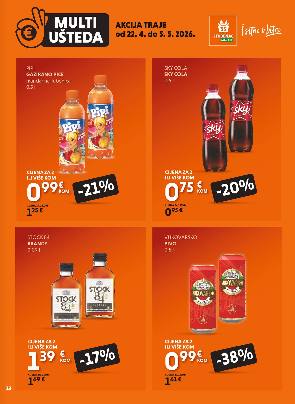 Stranica 13. Studenac kataloga - Multi Ušteda od 22.04.2026.