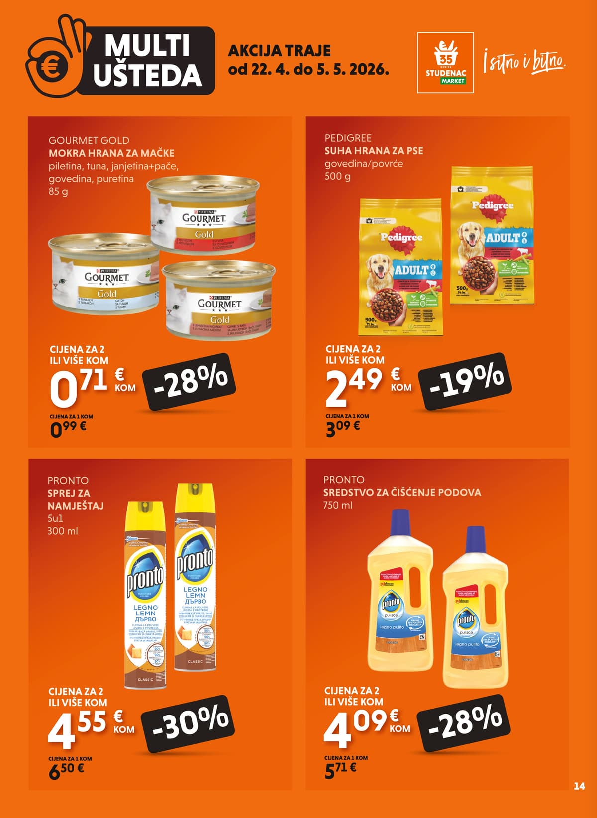 Stranica 14. Studenac kataloga - Multi Ušteda od 22.04.2026.