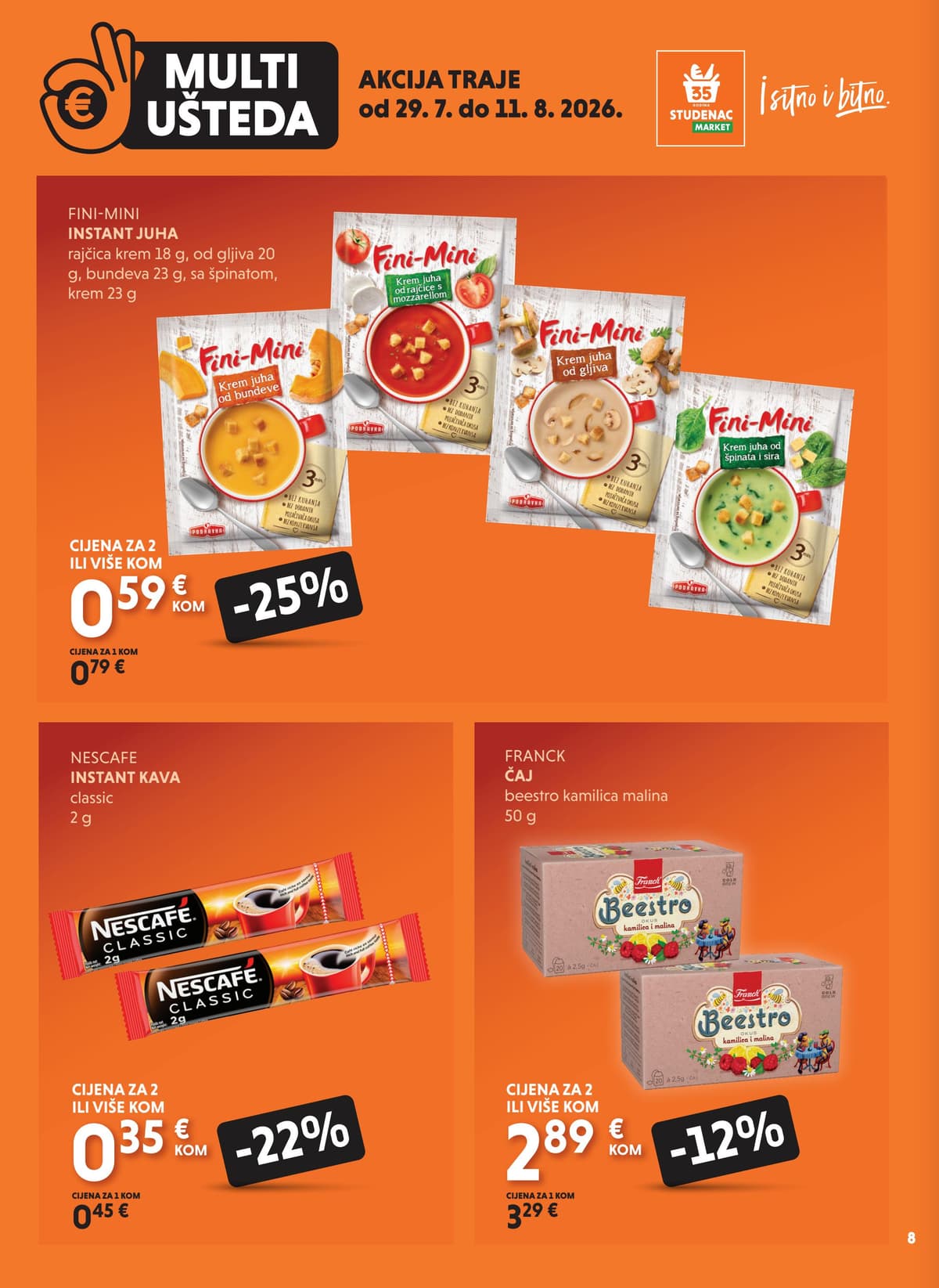 Stranica 8. Studenac kataloga - Multi ušteda
