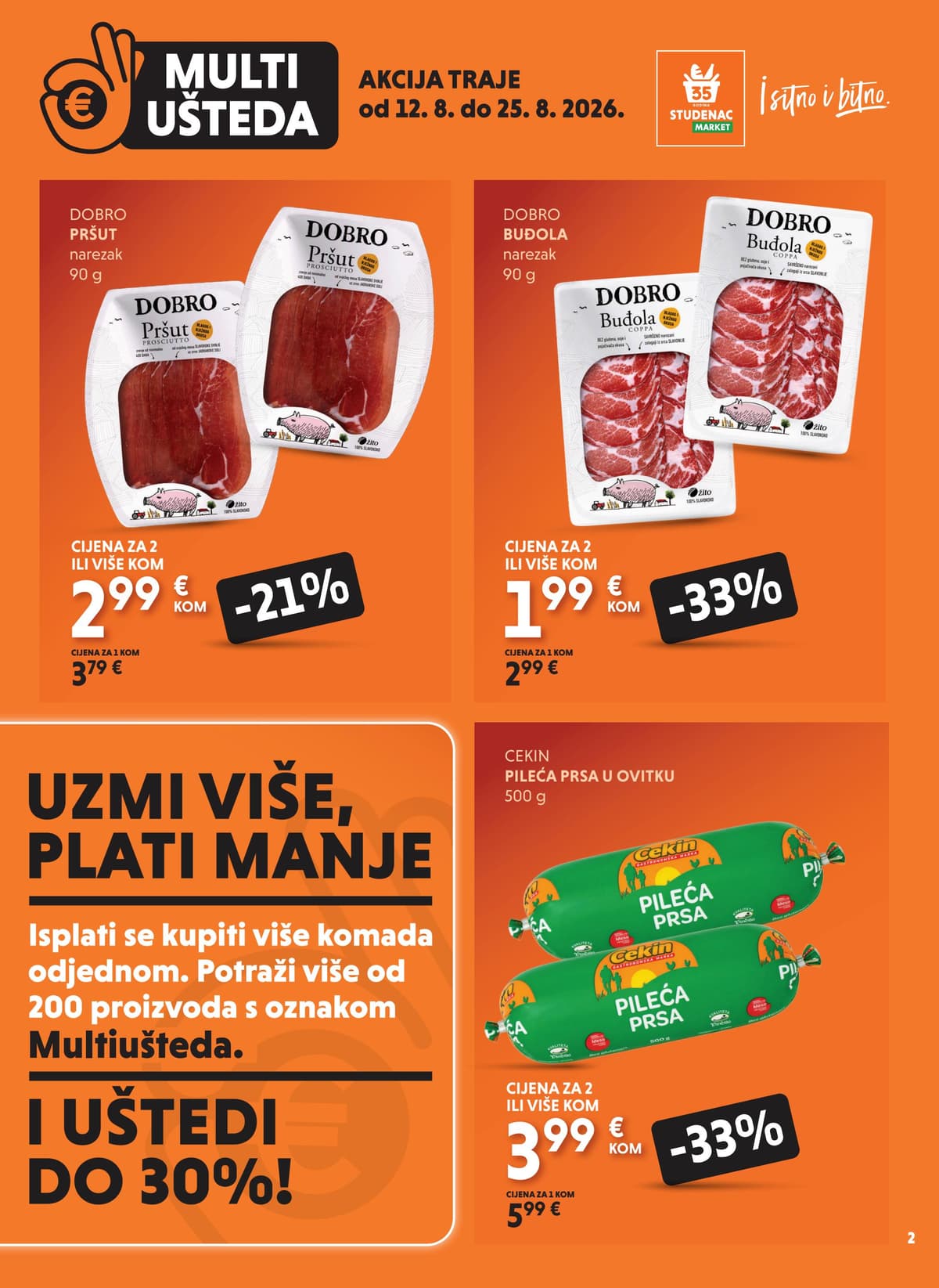 Stranica 2. Studenac kataloga - Multiušteda od 13.08.2026.