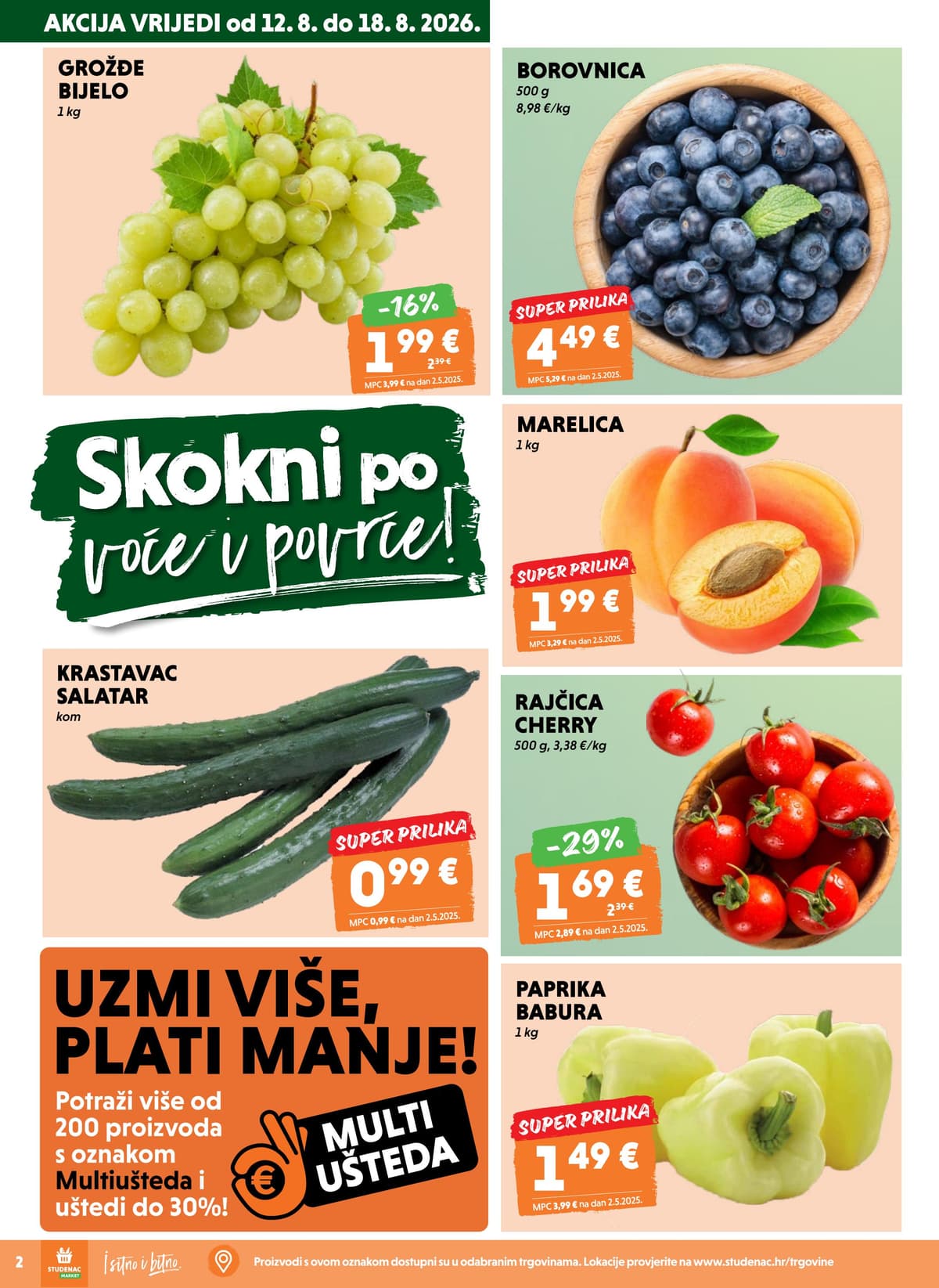 Stranica 2. Studenac kataloga - Tjedna Akcija od 12.08.2026.