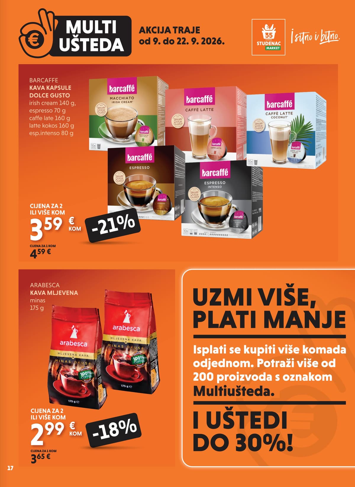 Stranica 17. Studenac kataloga - Multi Ušteda od 17.09.2026.