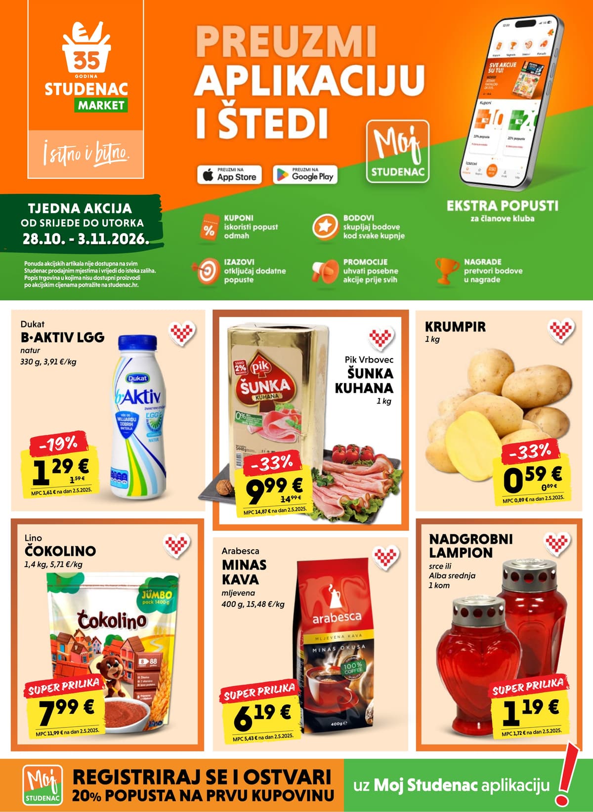 Studenac katalog od 28.10.2026. - Tjedna Akcija