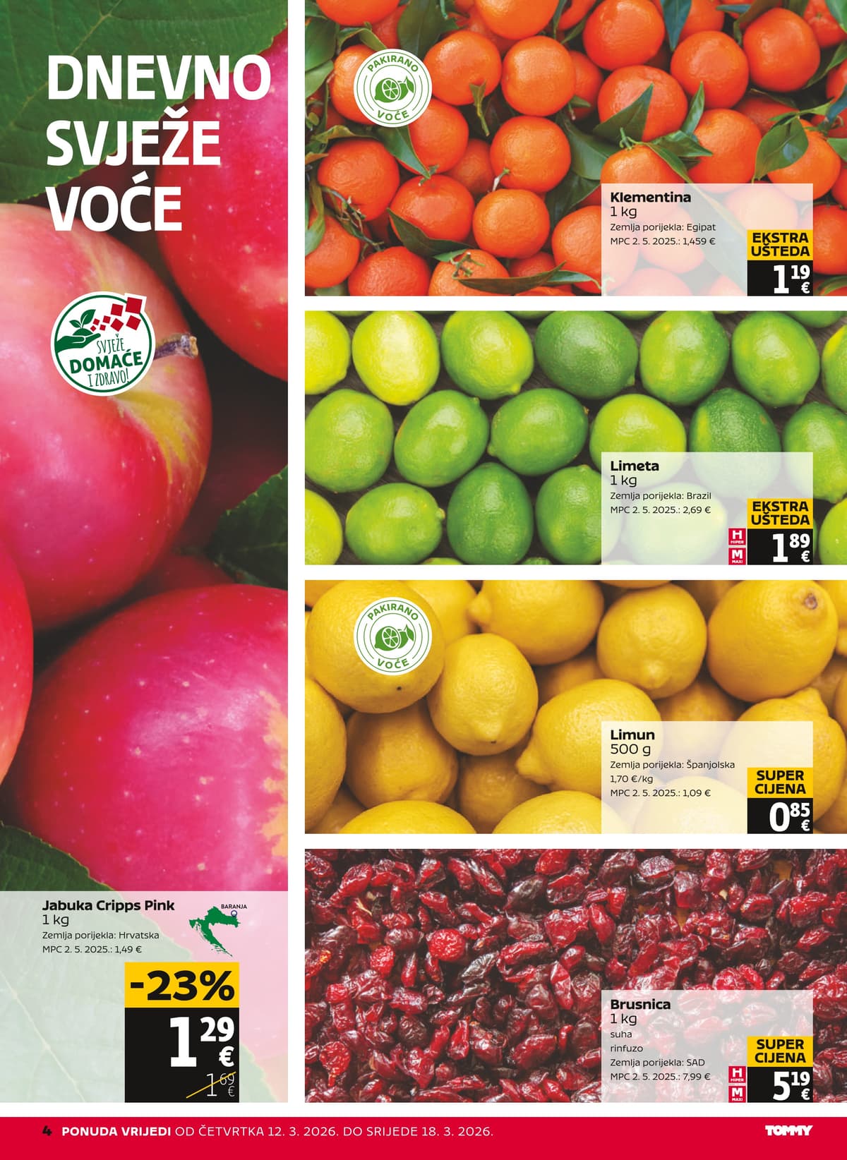 Stranica 4. Tommy kataloga - Tjedna Akcija od 15.03.2026.