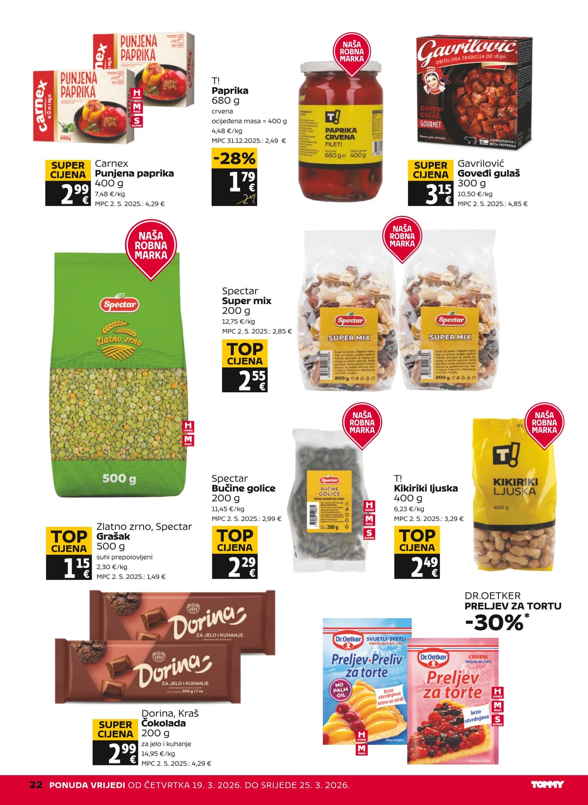 Stranica 22. Tommy kataloga - Tjedna Akcija od 20.03.2026.