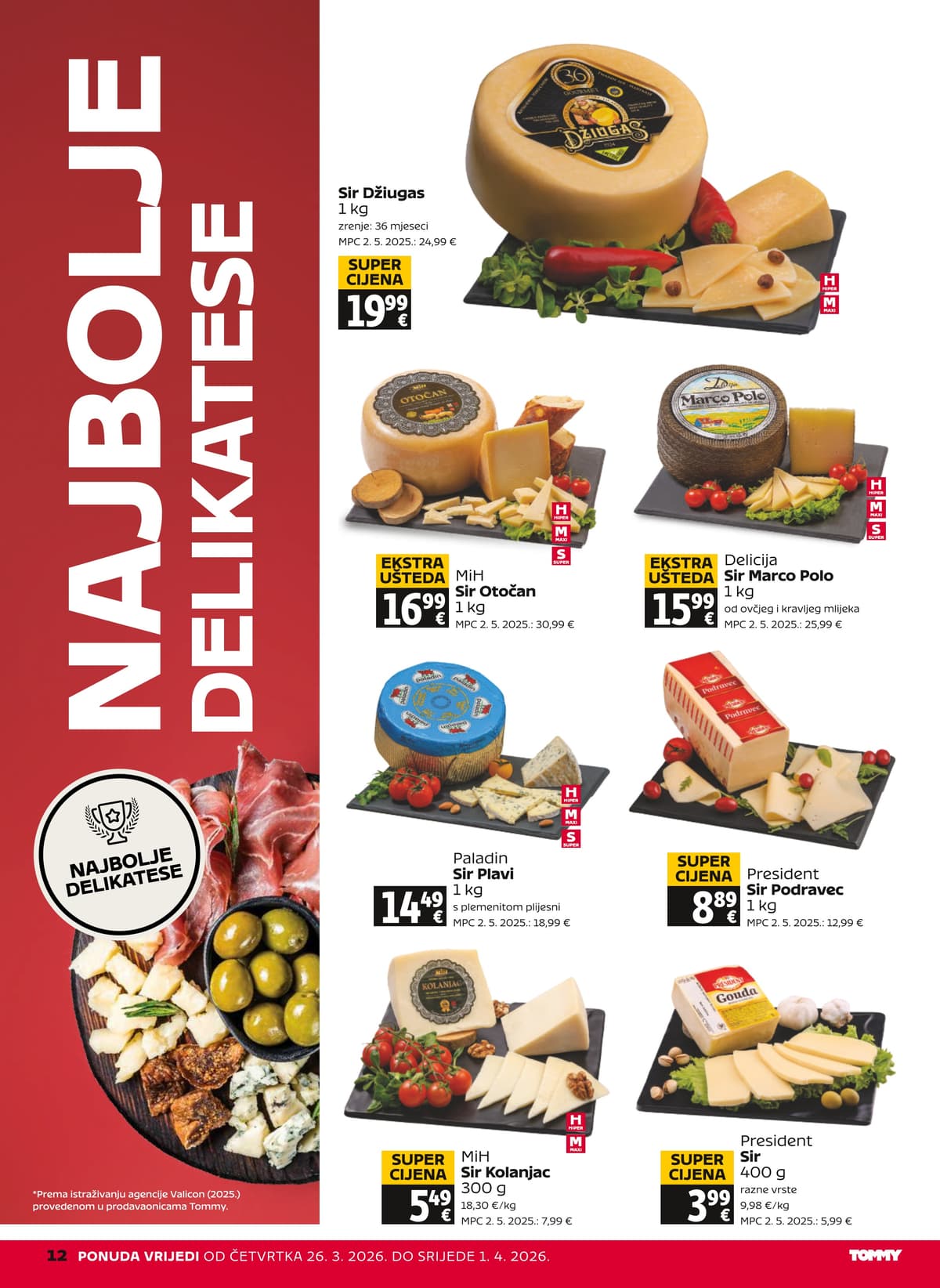 Stranica 12. Tommy kataloga - Tjedna Akcija od 26.03.2026.