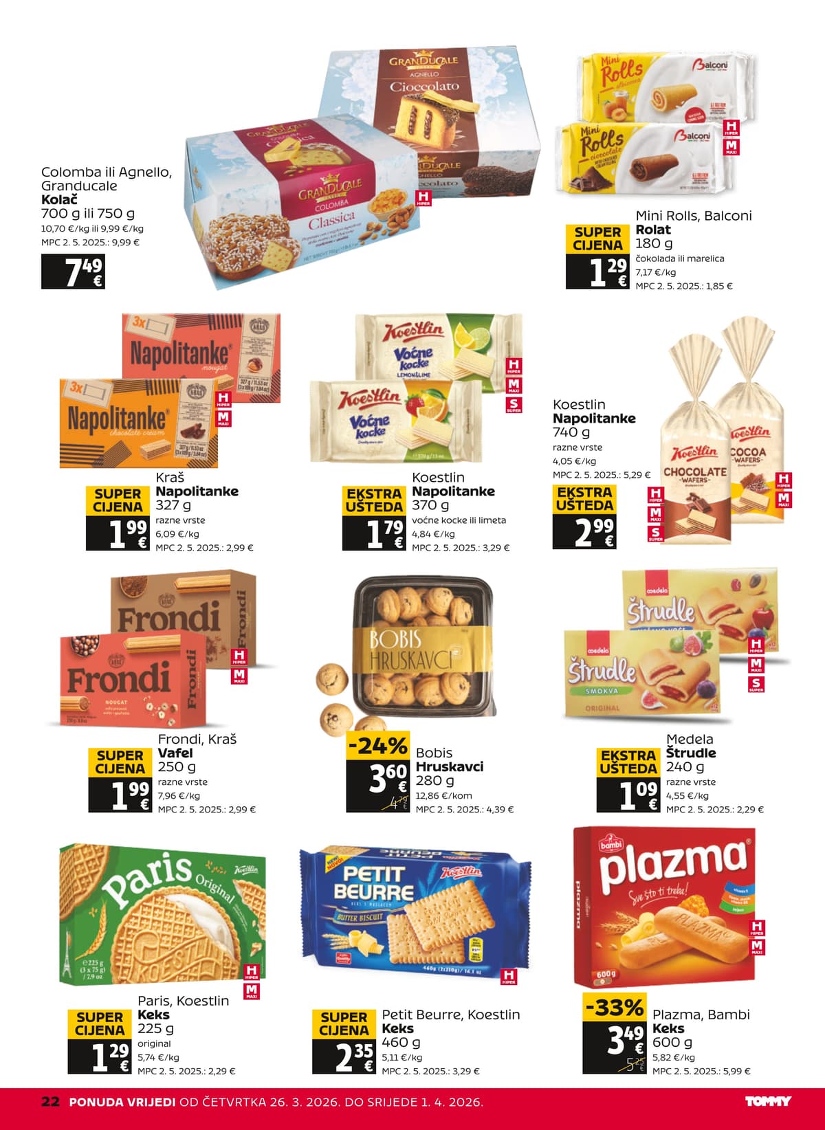 Stranica 22. Tommy kataloga - Tjedna Akcija od 26.03.2026.
