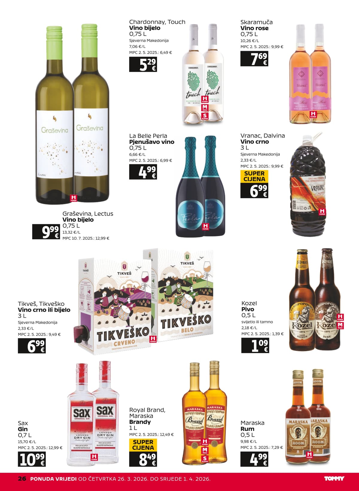 Stranica 26. Tommy kataloga - Tjedna Akcija od 26.03.2026.