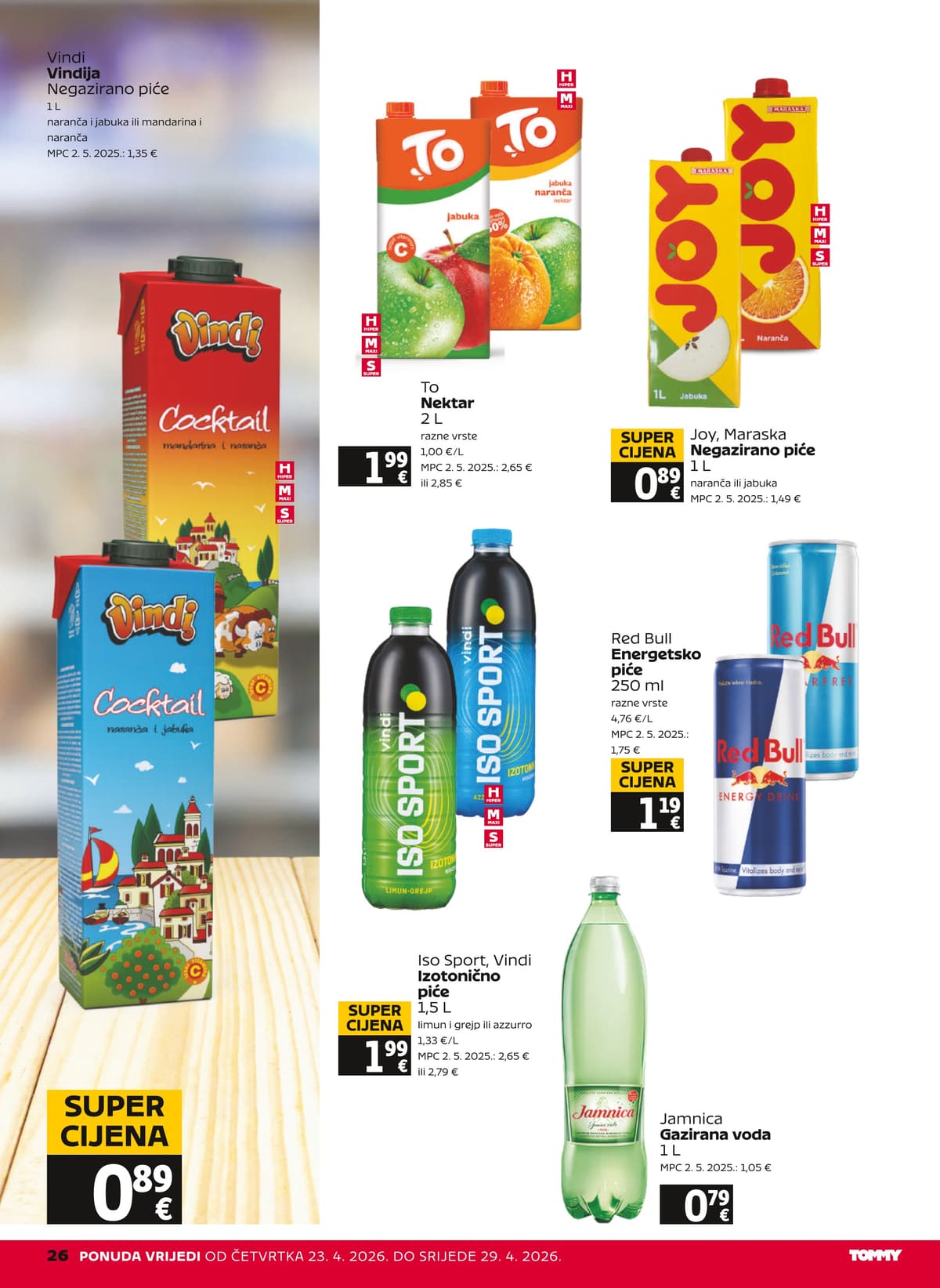 Stranica 26. Tommy kataloga - Tjedna Akcija od 22.04.2026.