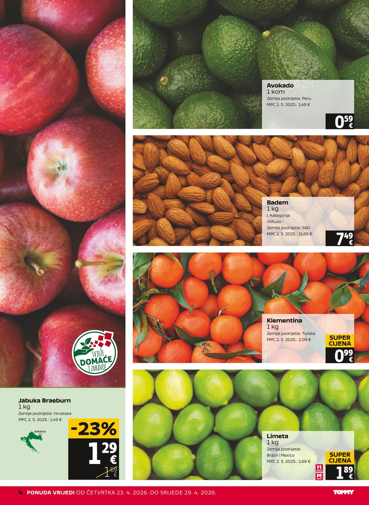 Stranica 4. Tommy kataloga - Tjedna Akcija od 22.04.2026.