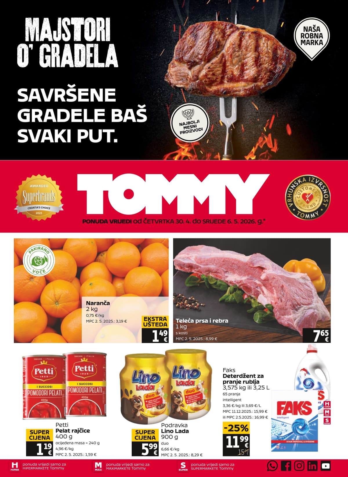 Stranica 1. Tommy kataloga - Tjedna Akcija od 29.04.2026.