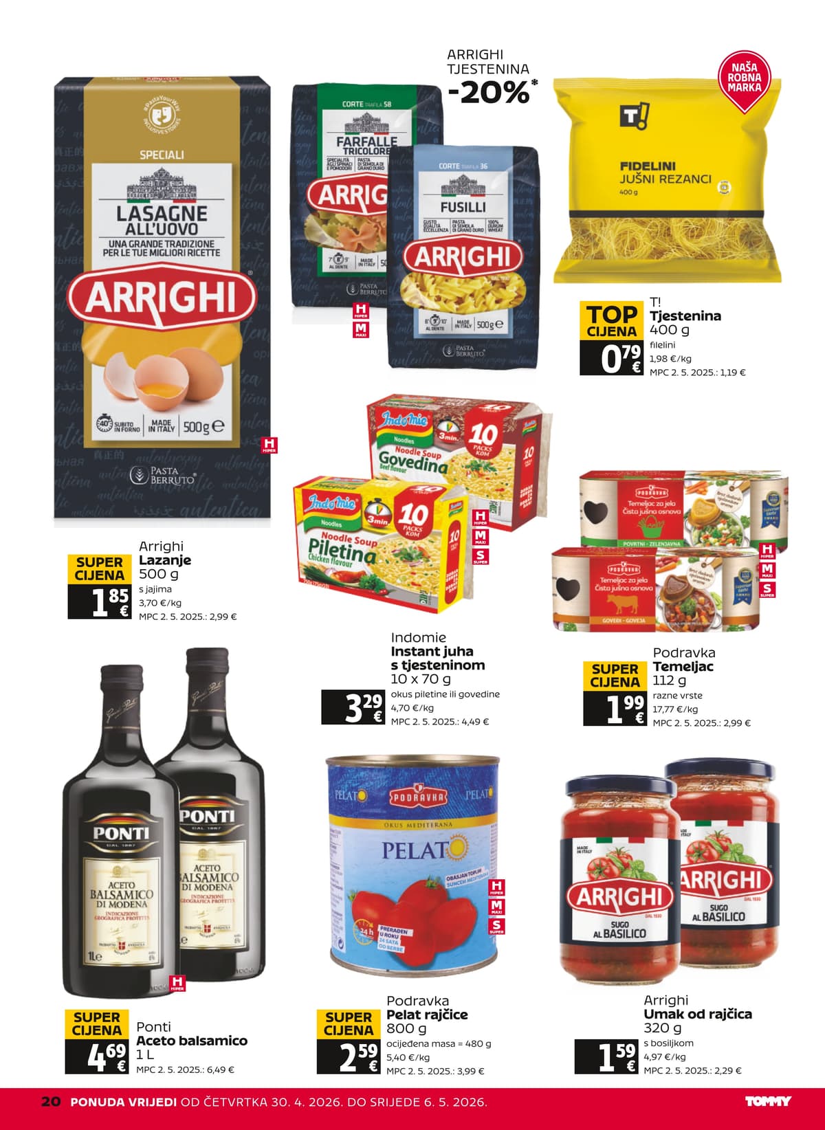 Stranica 20. Tommy kataloga - Tjedna Akcija od 29.04.2026.