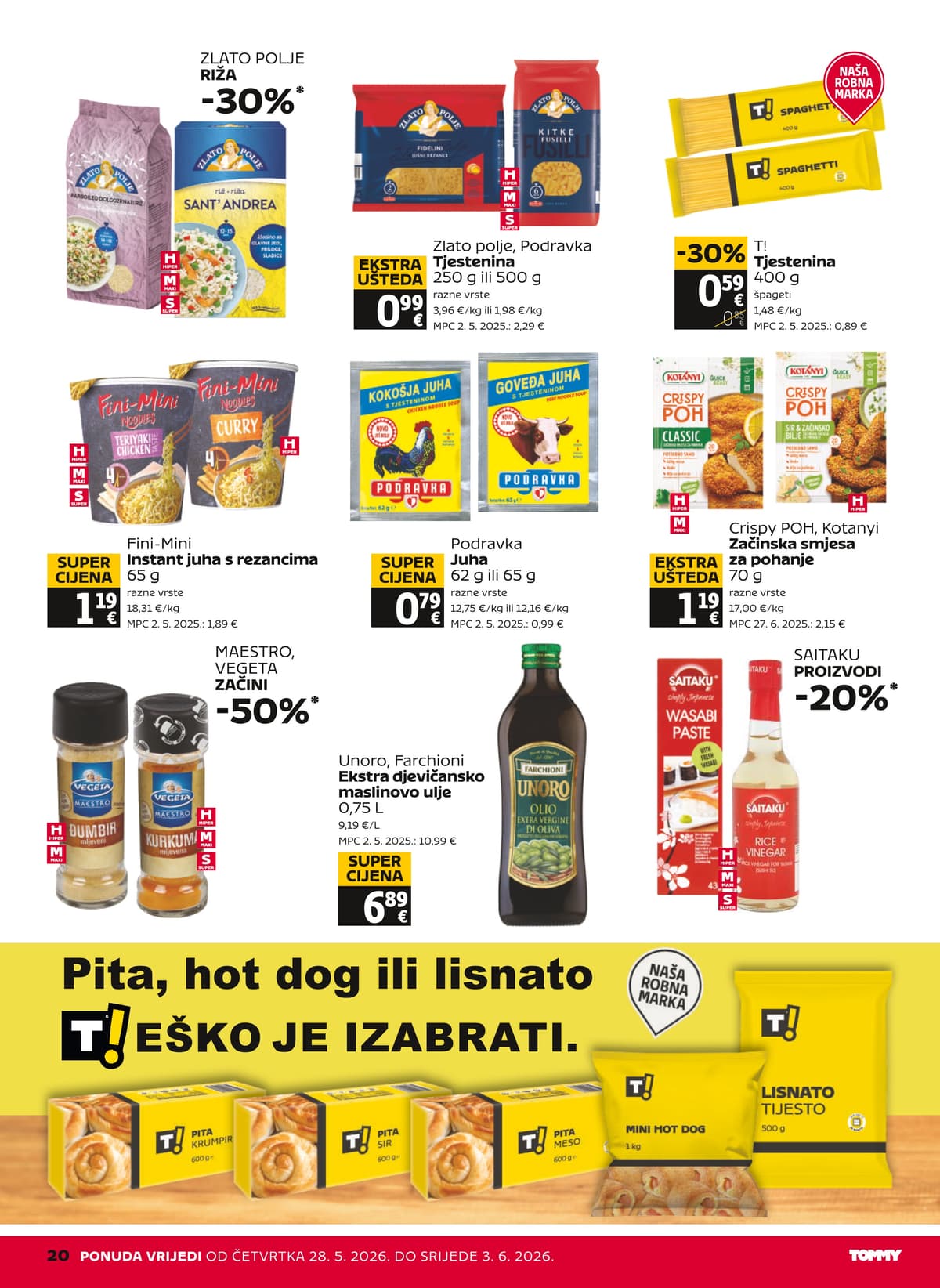 Stranica 20. Tommy kataloga - Tjedna Akcija od 27.05.2026.