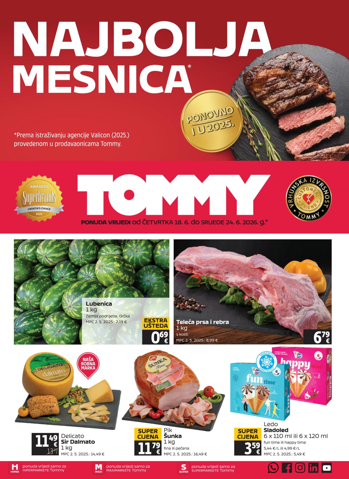 Stranica 1. Tommy kataloga - Tjedna Akcija od 18.06.2026