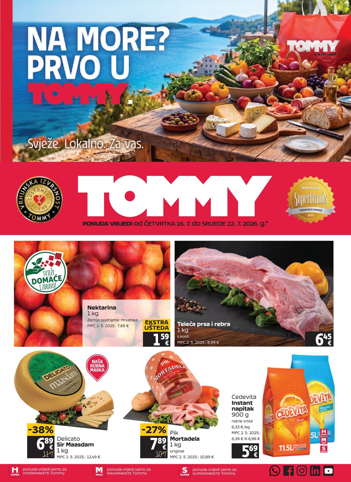 Stranica 1. Tommy kataloga - Tjedna Akcija od 16.07.2026