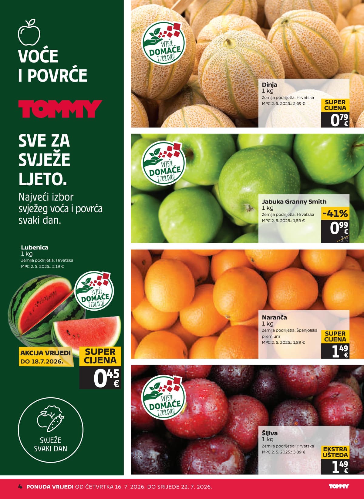 Stranica 4. Tommy kataloga - Tjedna Akcija od 16.07.2026
