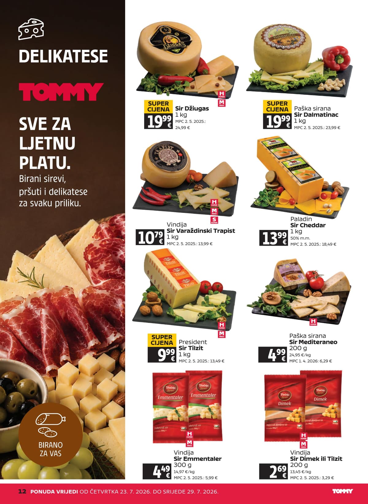 Stranica 12. Tommy kataloga - Tjedna Akcija od 23.07.2026.