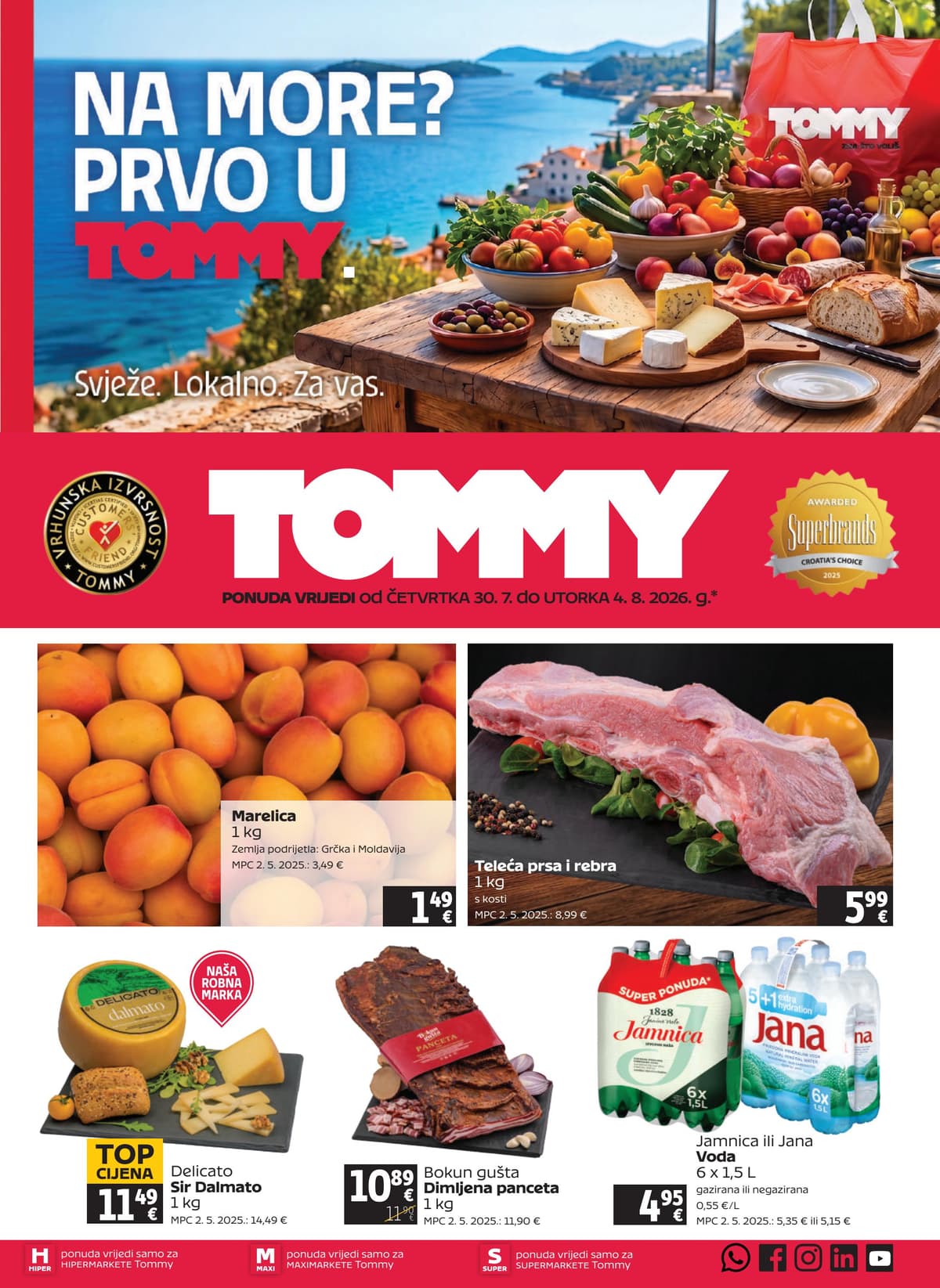 Stranica 1. Tommy kataloga - Tjedna Akcija od 31.07.2026.
