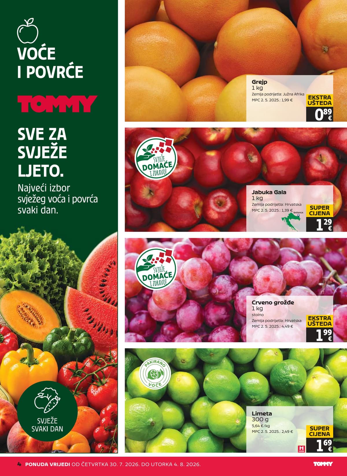 Stranica 4. Tommy kataloga - Tjedna Akcija od 31.07.2026.
