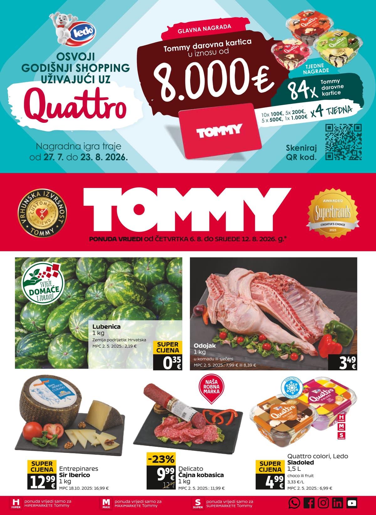 Stranica 1. Tommy kataloga - Tjedna Akcija od 12.08.2026.